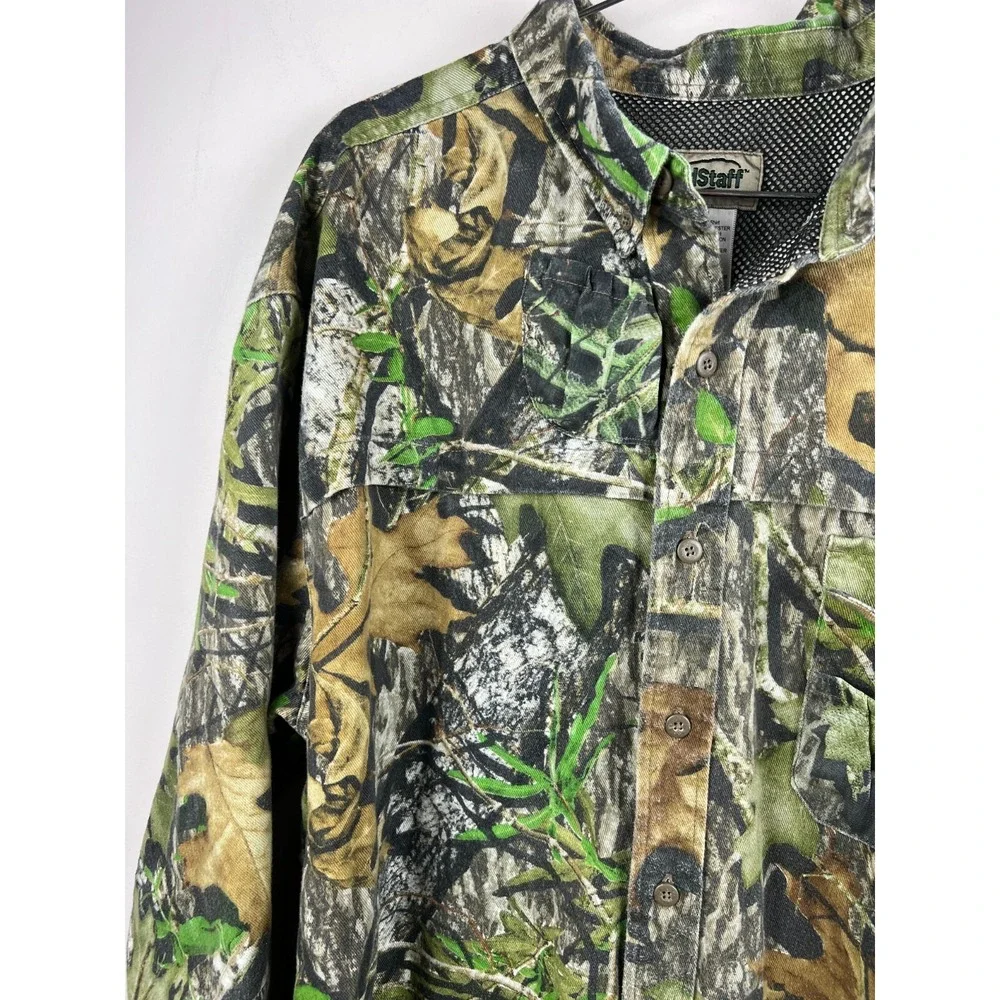 FieldStaff Mossy Oak Camo Hunting Set Mens XL Shirt 34 Pants Full Strut Turkey